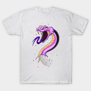 The great Japanese Snake 3 - Venomous creature - Illustration T-Shirt